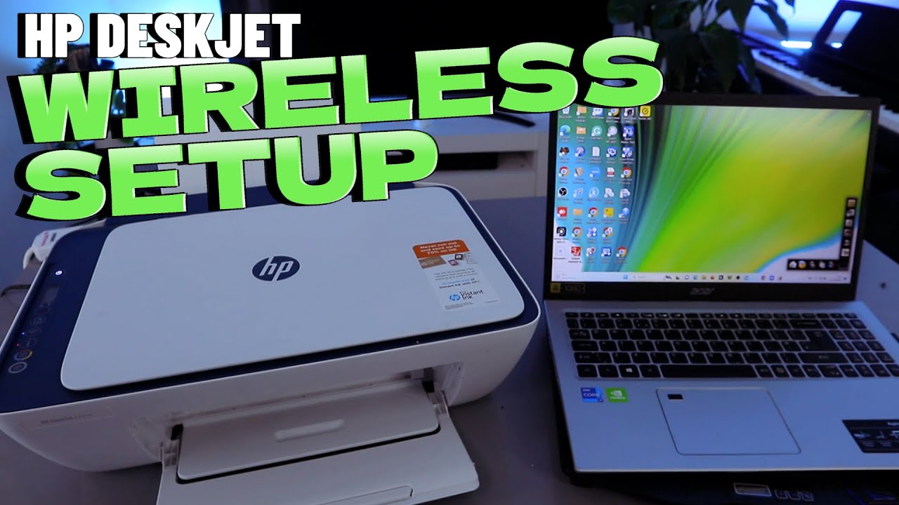 How to Connect HP Deskjet All In One Printer To WIFI Network - YouTube