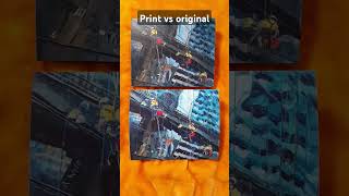 Original painting vs fine art print (lighting matters)