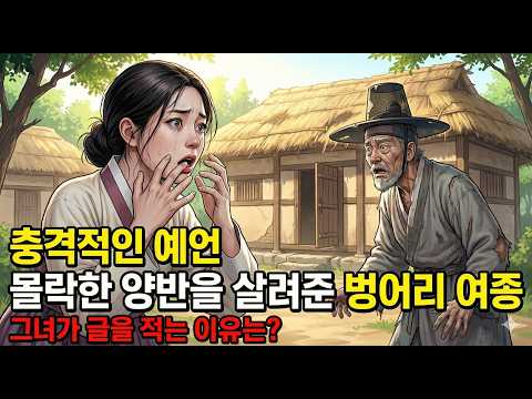 몰락한 양반을 살려준 벙어리 여종의 충격적인 예언⭐옛날이야기 | 야담 | 설화 | 오디오북