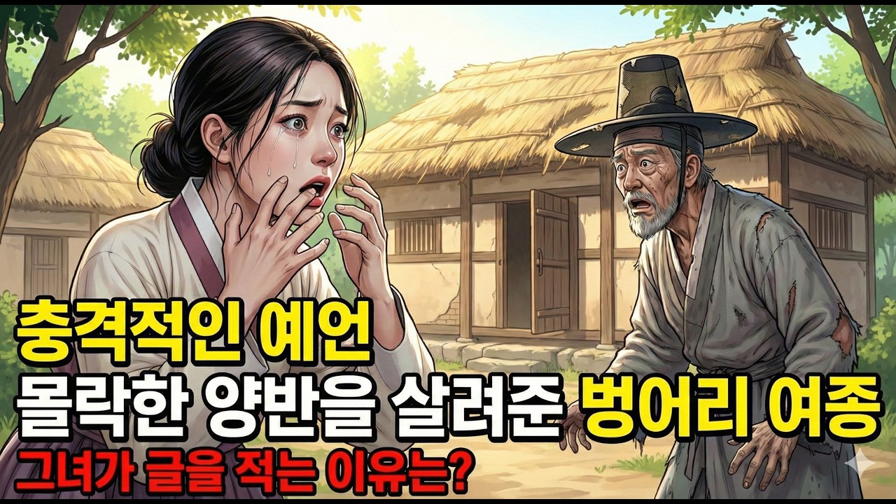몰락한 양반을 살려준 벙어리 여종의 충격적인 예언⭐옛날이야기 | 야담 | 설화 | 오디오북
