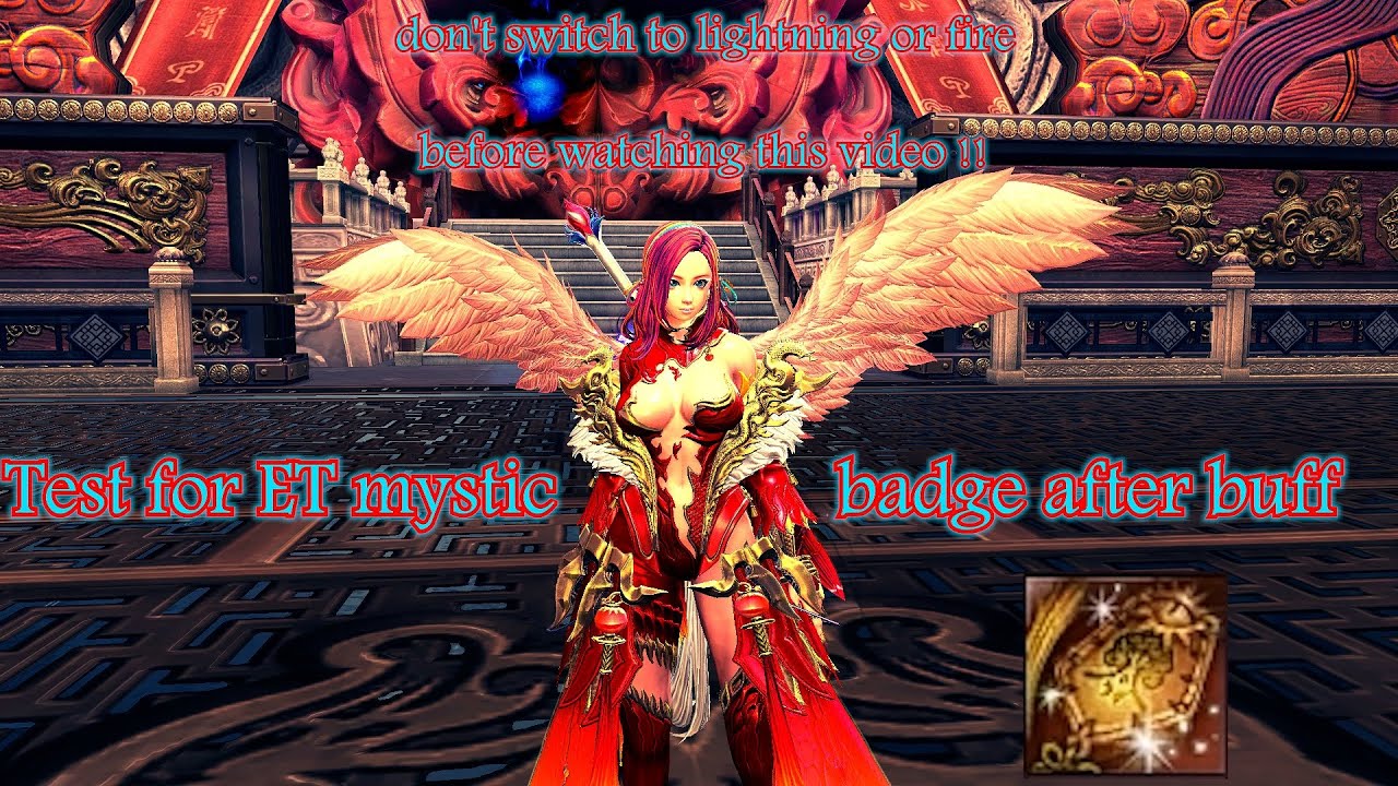 Blade and Soul : test ET mystic badge Buff for 3rd Spec BM (Dark Passage) patch