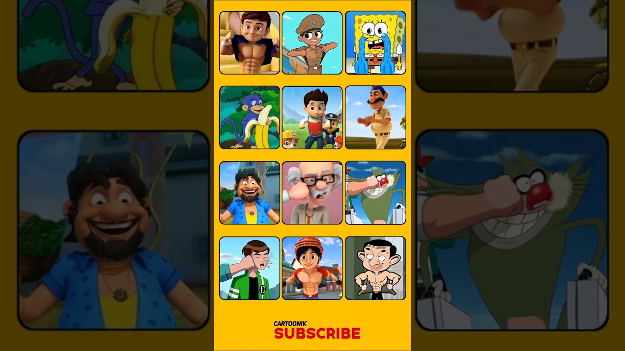 Rudra vs little singham vs shiva vs paw patrol vs ben10 vs oggy 