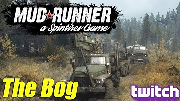 Spintires: Mudrunner - The Bog Map in Hardcore Multiplayer!