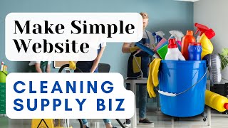How to Make a Simple Cleaning Supplies Business Website - EASY! screenshot 5