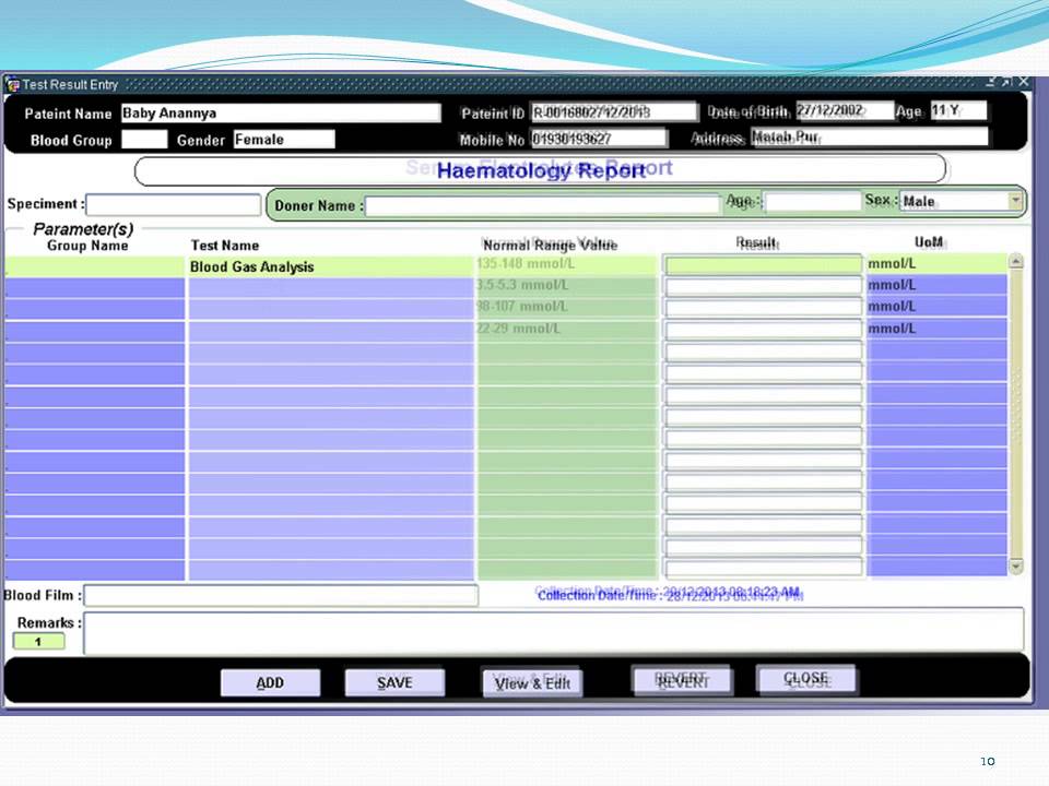 Hospital Management System (Bangladesh) : Pathology Module