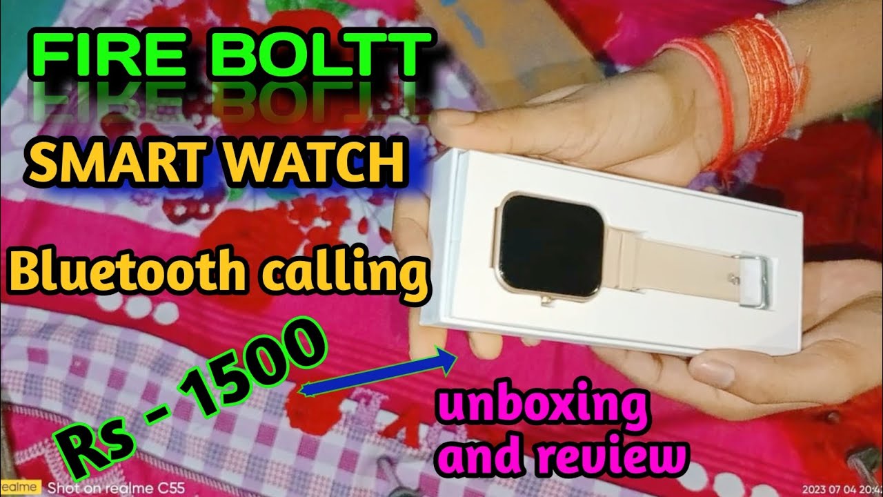 Fire-Boltt WONDER smartwatch Unboxing & Review 💥 Best Bluetooth calling smart watch 2023 Under 1500!