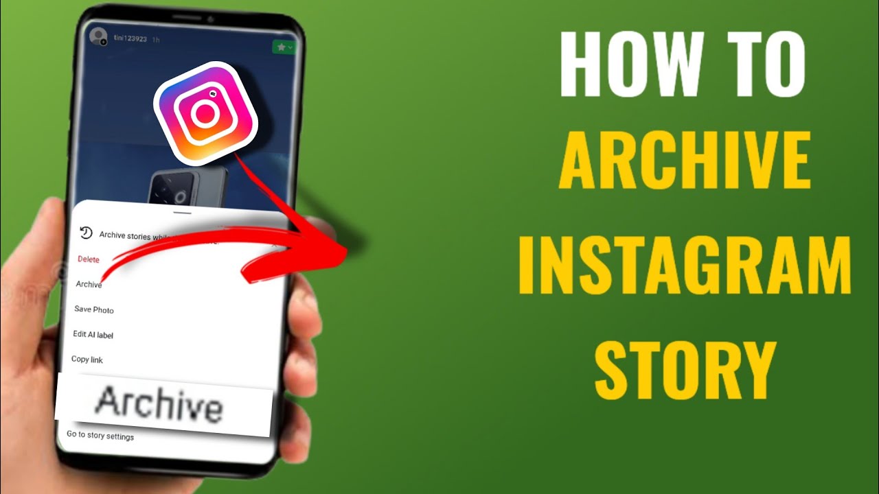 how-to-archive-story-in-instagram-english-youtube