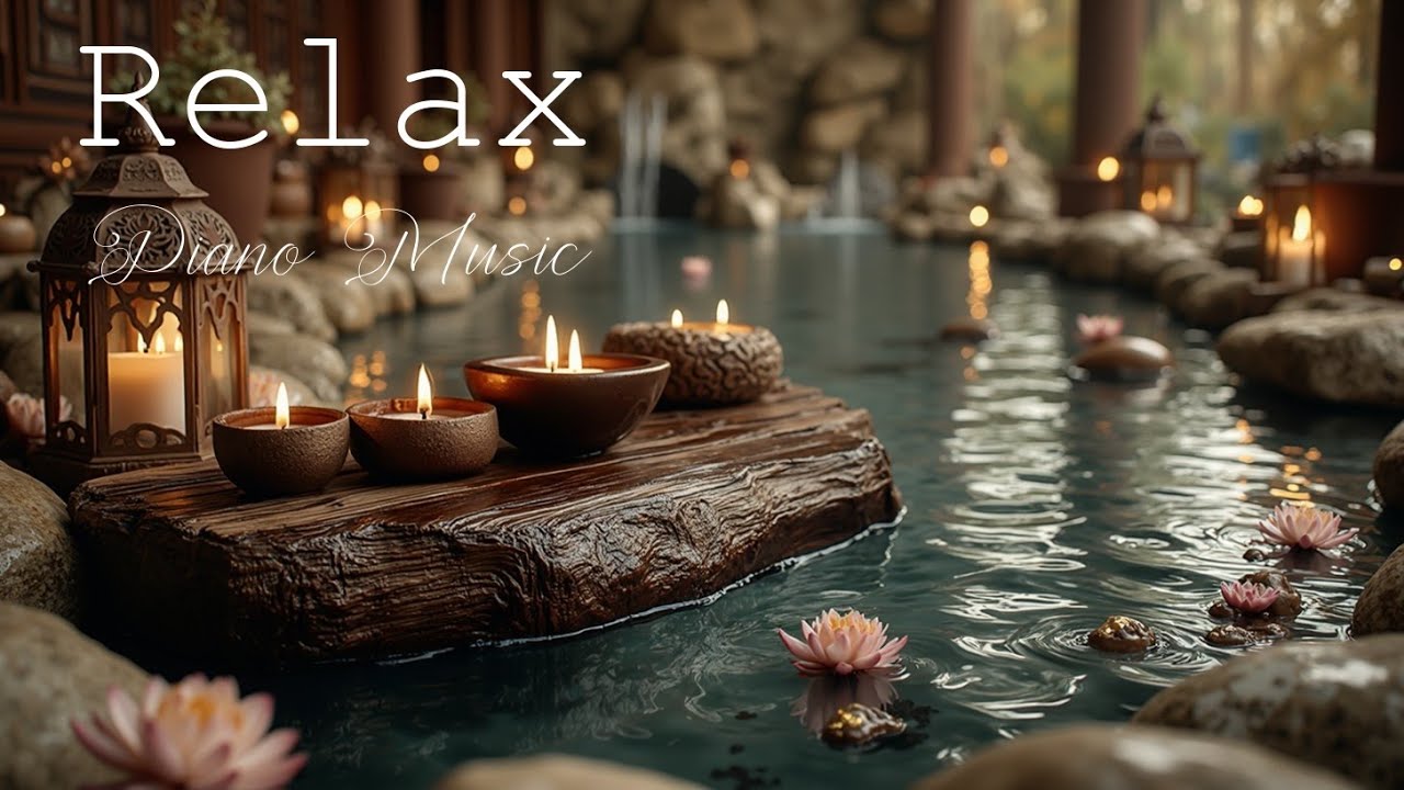 Relaxing Spa Piano 🌿 Healing Sleep Music ~ Deep Relaxation & Stress ...