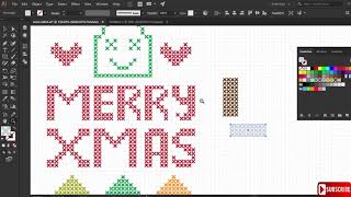 Cross Stitch Effect T shirt design canva tutorial