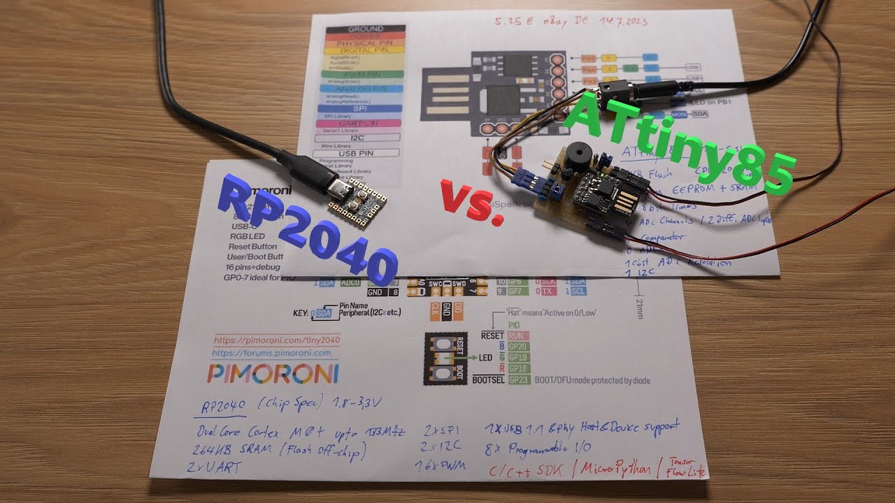ATtiny85 vs. RP2040 - Uncut | Electronic