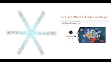 Inkscape Youtube Tutorial.  Inkscape 1.0 LPE (Live Path Effects ) Hatches(Rough) to draw Logo