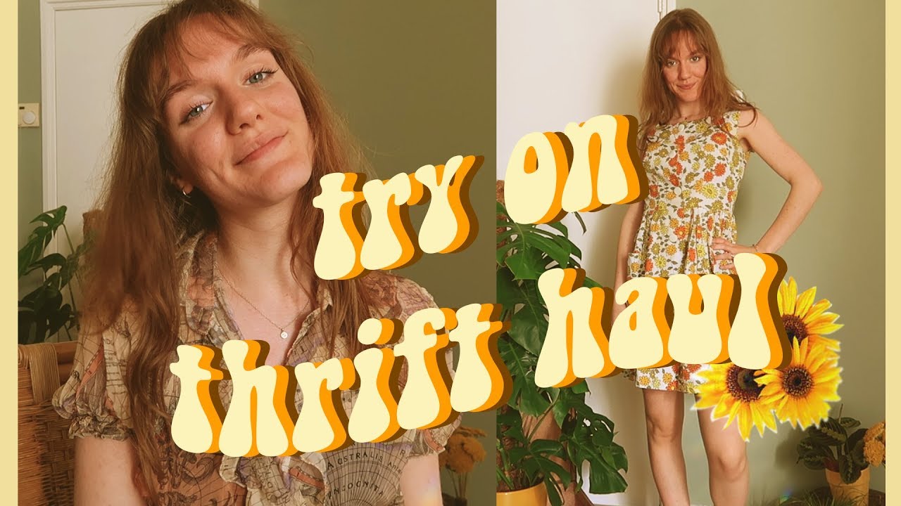 try on vintage thrift haul | 70's inspired