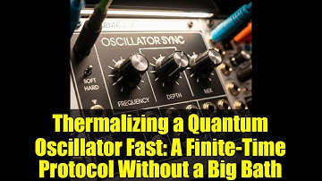 Thermalizing a Quantum Oscillator Fast: A Finite-Time Protocol Without a Big Bath