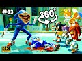 Sonic Tapes 360° VS Knuckles Past | Sonic DEATH #3 | Scary VR 360º 8K Animation Film