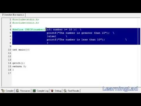 34   C Programming Language Video Tutorials for Beginners   Function like Macros with Example
