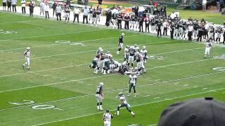 Oakland raiders home game - guy gets ...