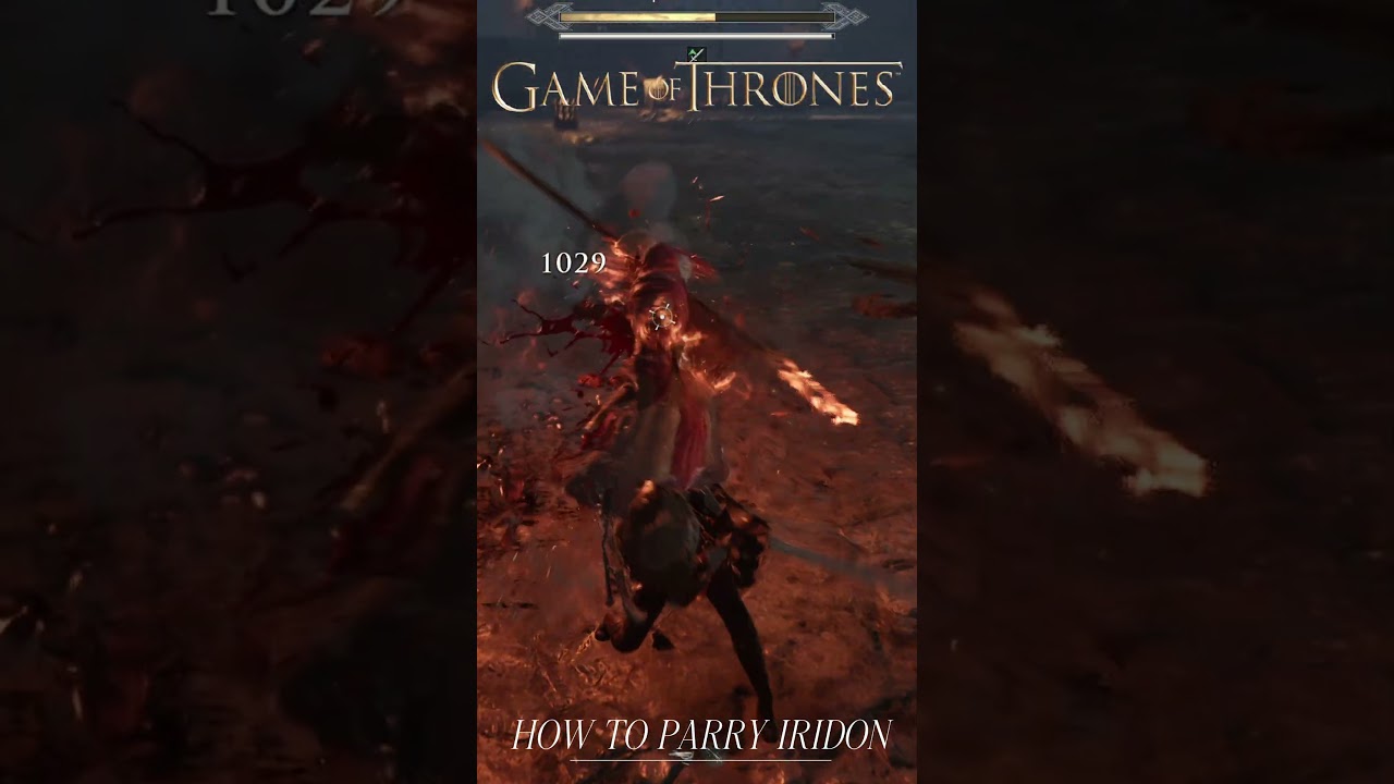 I LOVE HOW I PARRIED IRIDON ON GAME OF THRONES KINGSROAD