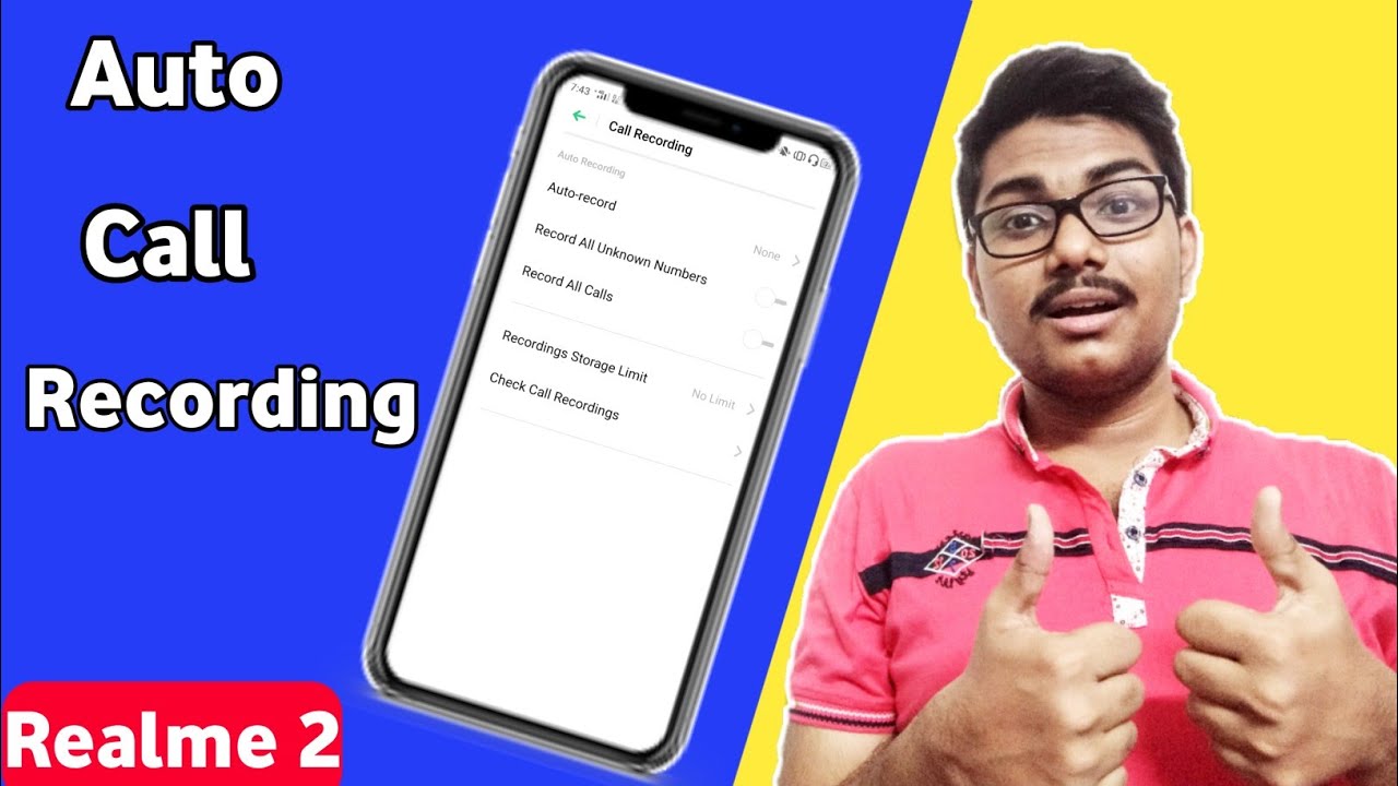 Realme 2 auto call recording | Call recording settings on Realme 2