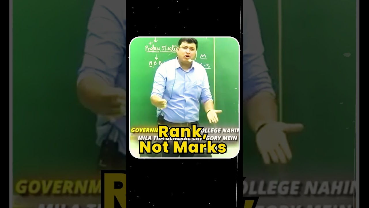 Rank Matters, Not Marks – Focus on Your True Potential!