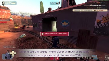 melmelmel - tf2 spy tutorial | stabbing at a 90 degree angle | thirdperson view