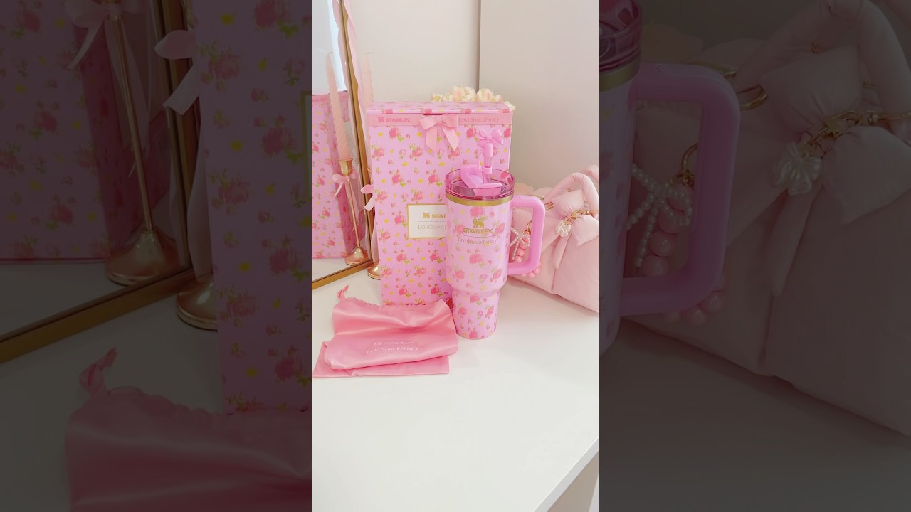 ✨ Stanley Love Shack Fancy 💕🌸Ibiza Sunset Unboxing 🌅 | Aesthetic Stanley Unboxing💗✨