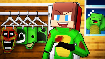 JJ Can Shapeshift Into Mikey EXE To PRANK in Minecraft - Maizen