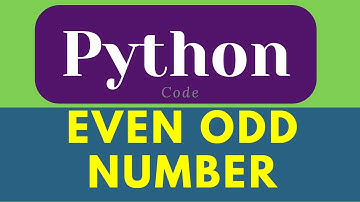 Even odd number in python | Python Programming | Even odd | python | #shorts