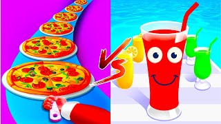 Pizza Stack Vs Juice Run 😻🍕🥤 Satisfying Asmr All New Max Updatetop Tiktok Gameplay ZP92346