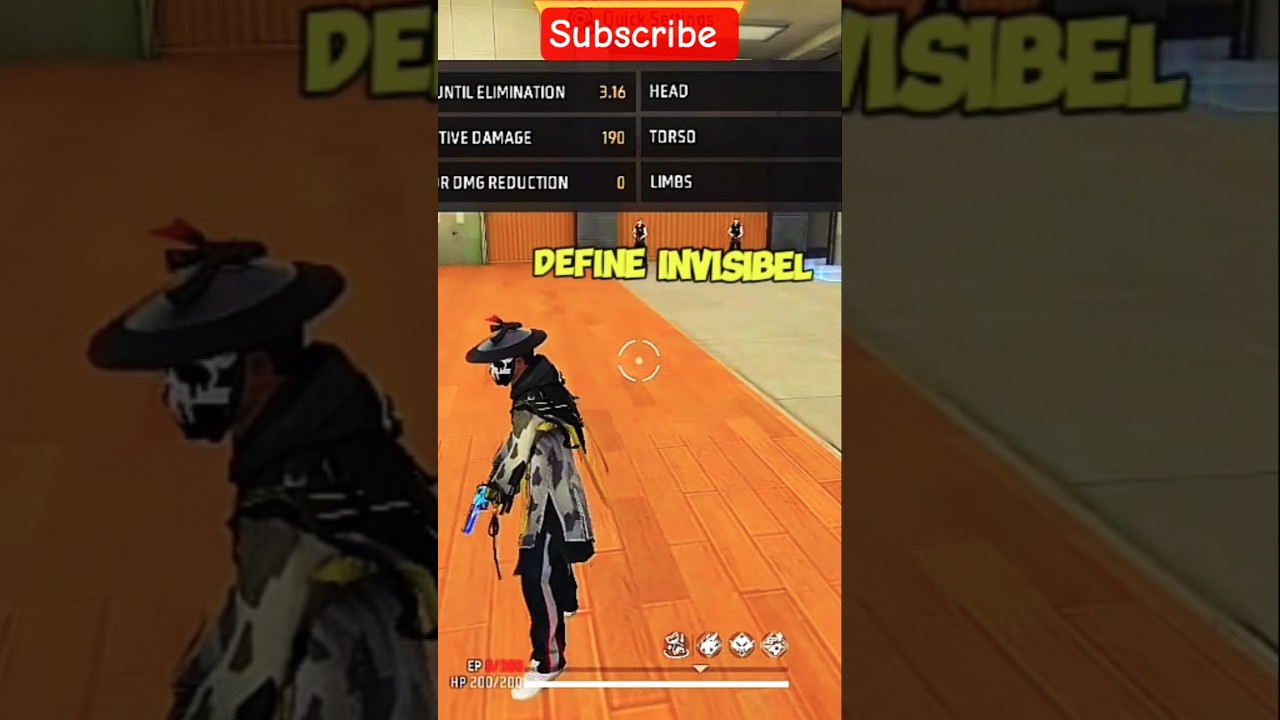 Define old invisible trick 😧😧 ||#-free fire 