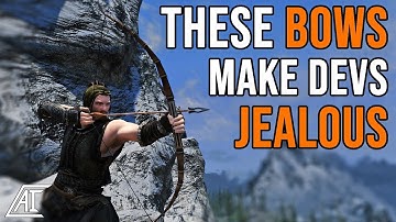 AMAZING Wooden Bows | Unique Bows Collection Skyrim Special Edition Mods 2018 (SSE)