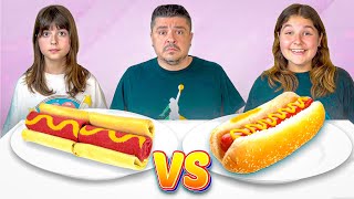 ΚΑΛΤΣΑ VS ΑΛΗΘΙΝΟ ΦΑΓΗΤΟ CHALLENGE !!! / real food vs socks challenge