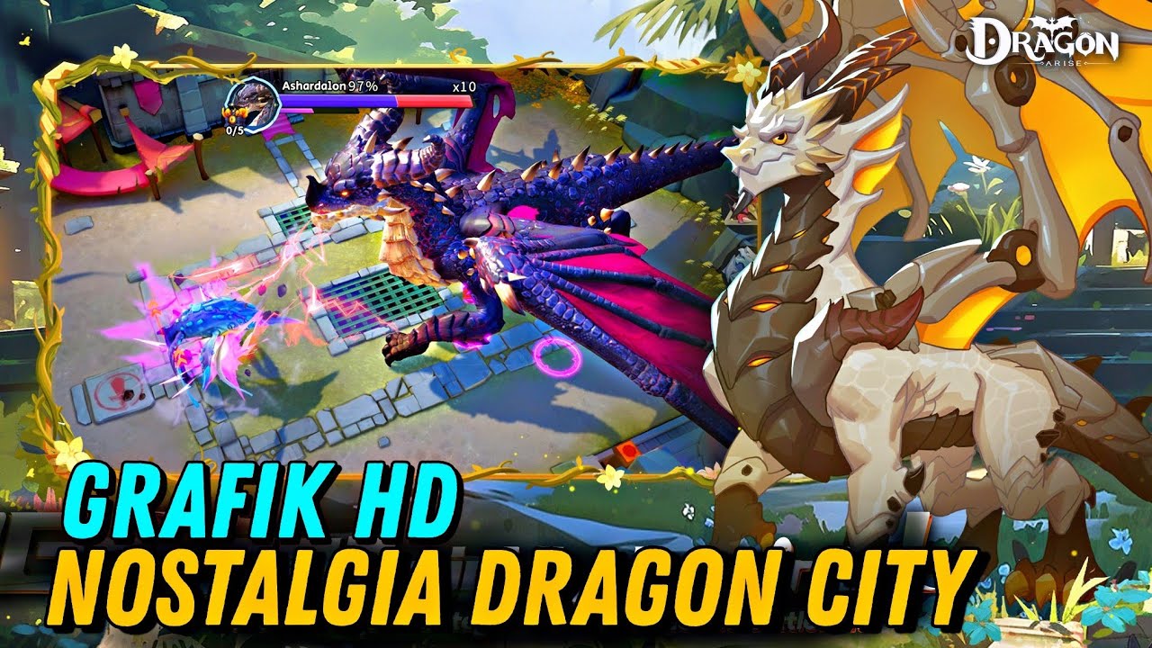 TERSEDIA DI PLAYSTORE! GAME RPG NAGA TERBAIK BIKIN NOSTALGIA DRAGON CITY - DRAGON ARISE GAMEPLAY