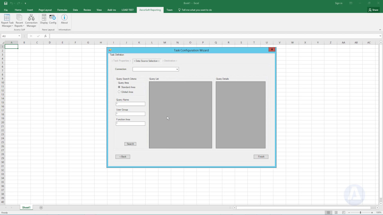 Self-service, Real-time SAP reporting solution in Excel - Aecrosoft Reporting User Guide