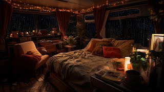 🎶 Mental Spa | Forest Camping Car Rain Therapy | Relaxing & Stress Relief & Deep Sleep | White Noise