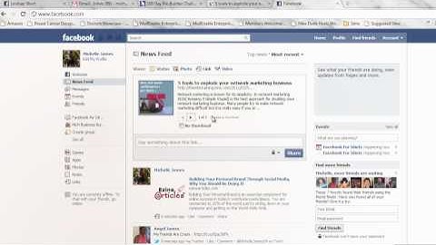 Posting links on Facebook