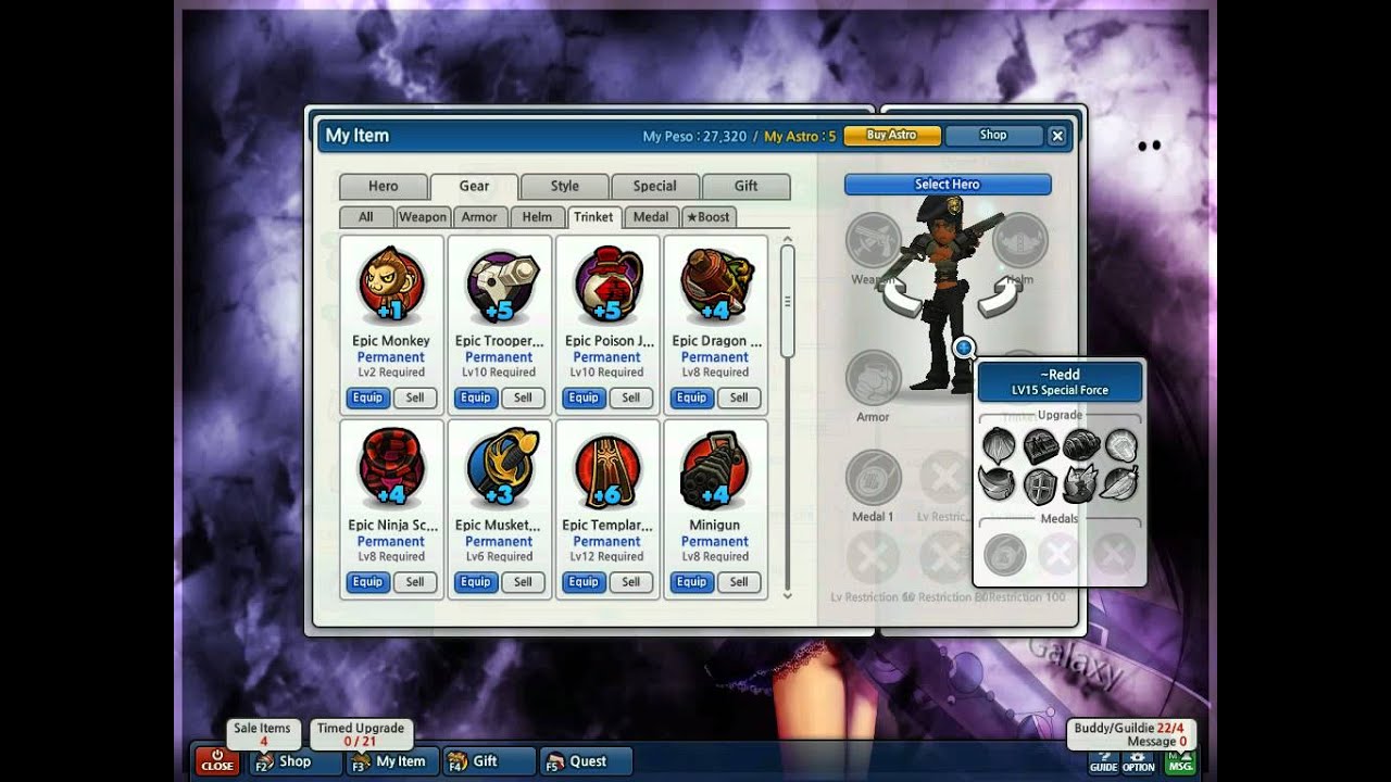 [Lost Saga] Account Closet - 2/17/12