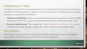 Resolving Logback Logging Issues in a WAR Deployment with RollingFileAppender