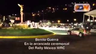 Benito Guerra en la glorieta Arrancada ceremonial del WR
