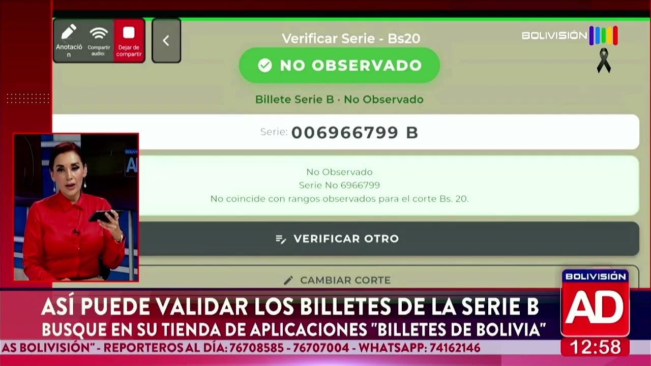 Así puede validar los billetes de la serie B