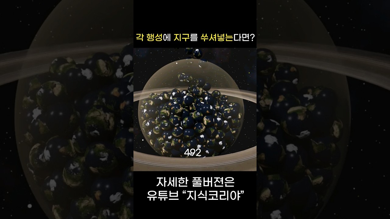 행성안에 지구가 몇개까지 들어갈까? 