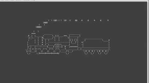 The sl (Steam Locomotive) command