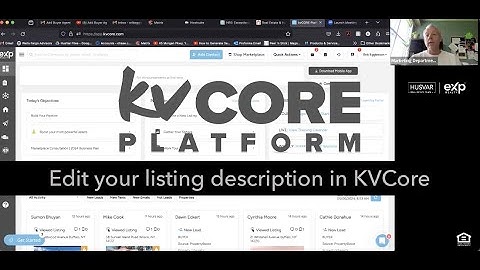 KVCore - Editing your listing description on your KVCore website