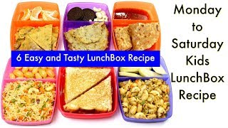 ६ दिन बनाए ६ तरीके के टिफ़िन बच्चो के लिए | 6 Lunch Box Recipes for Kids | KabitasKitchen