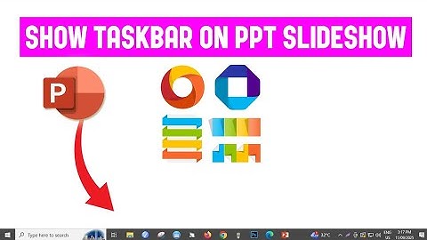 Hoe de taakbalk in de PowerPoint-diavoorstellingsmodus weer te geven