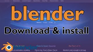 How to download blender windows 10 & mac / install blender #video