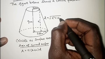 SURFACE AREA OF FRUSTUM