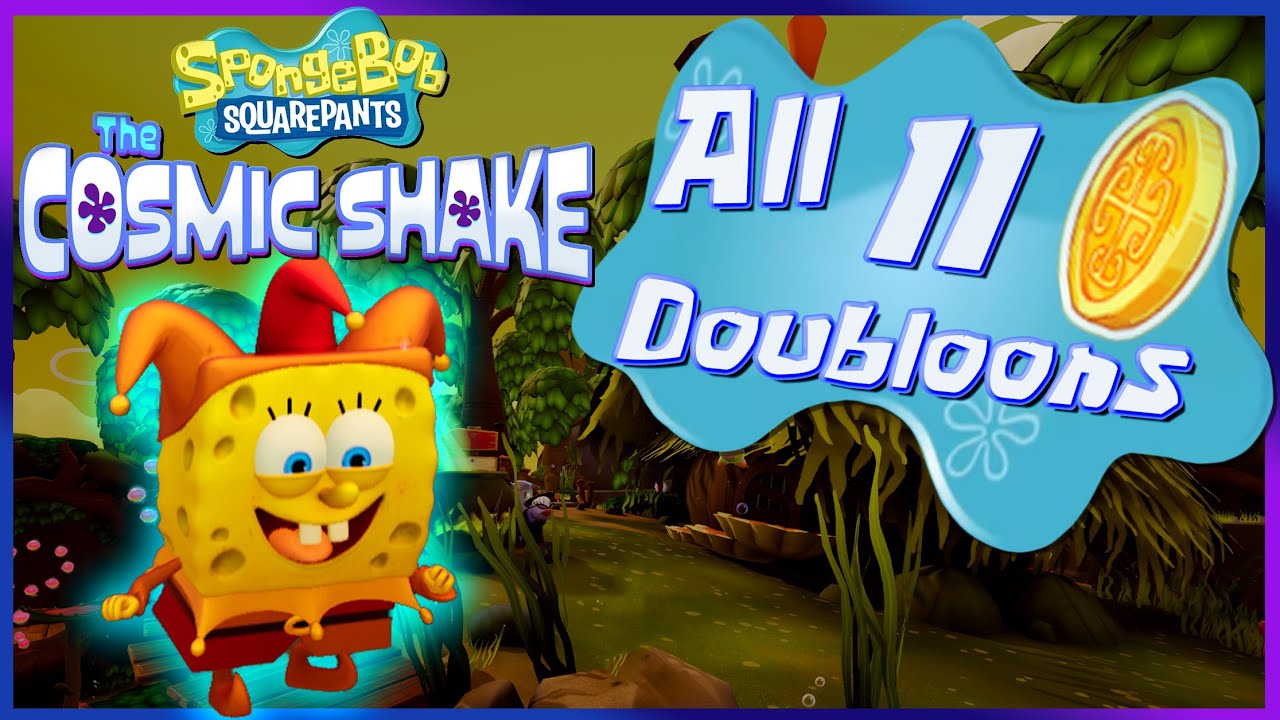 Medieval Sulfur Fields - All 11 doubloons | Spongebob Squarepants: The ...