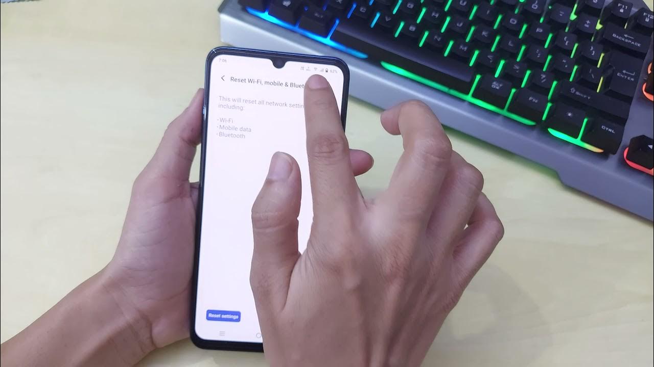 Network setting reset. Network setting reset