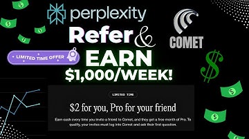 Perplexity Comet Browser Refer and Earn Money Part-1 (Process)