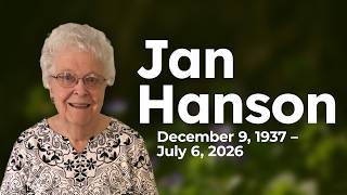 Jan Hanson Funeral Service